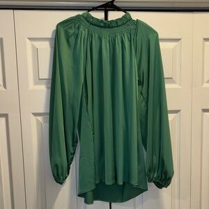 JODIFL Teal Long Sleeve Blouse